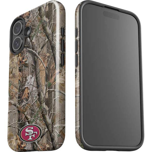NFL San Francisco 49ers Realtree AP Camo iPhone 16 Plus Impact Case